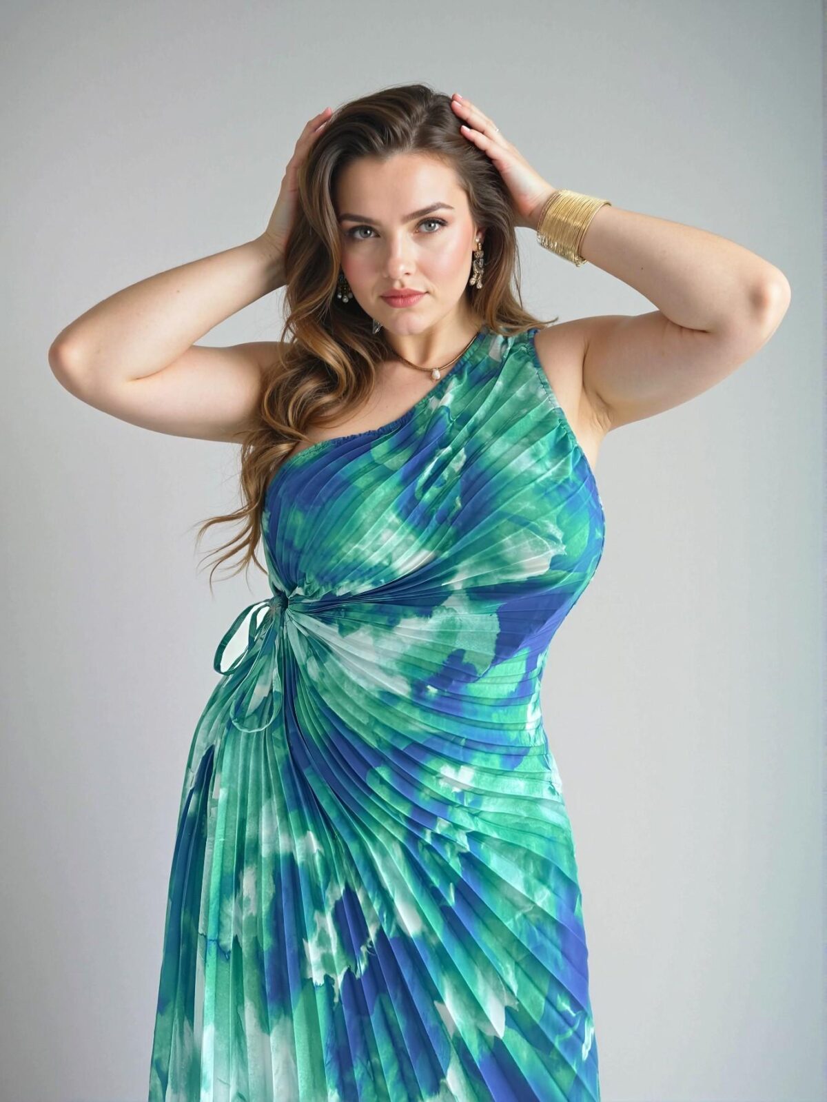 Elegant Green Asymmetrical Sleeveless Bodycon Dress with Ruffle Hem for Work Commute, Afternoon Tea, Date Nights, and Beach Parties - Chic, Classy and Trendy Fashion Style to Dress to Impress