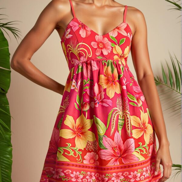 "Elegant Hot Pink Woven Slip Dress for Women – Perfect Summer Beachwear, Spring Break, Boho Style, and Concert Outfits – Chic, Classy and Trendy Fashion Style to Dress to Impress"