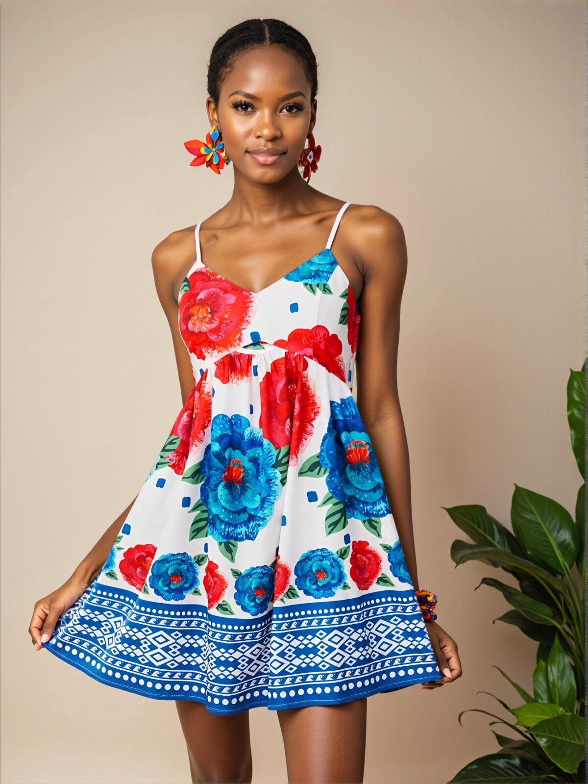 Elegant White Bohemian Mini Cami Dress Perfect for Beach Vacations, Spring Celebrations, Festivals, and Summer Outings - Chic, Classy and Trendy Fashion Style to Dress to Impress - Image 4
