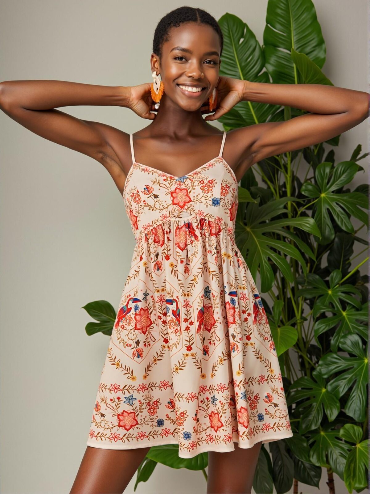"Elegant Dusty Pink Casual Woven Strap Mini Dress for Beachwear, Spring and Summer Events, Romantic Getaways, and Concerts - Chic, Classy and Trendy Fashion Style to Dress to Impress"