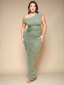 Elegant Mint Green 3D Embossed Floral Maxi Dress, Perfect for Summer Events, Beach Vacations, and Special Occasions - Chic, Classy, and Trendy Fashion Style to Dress to Impress