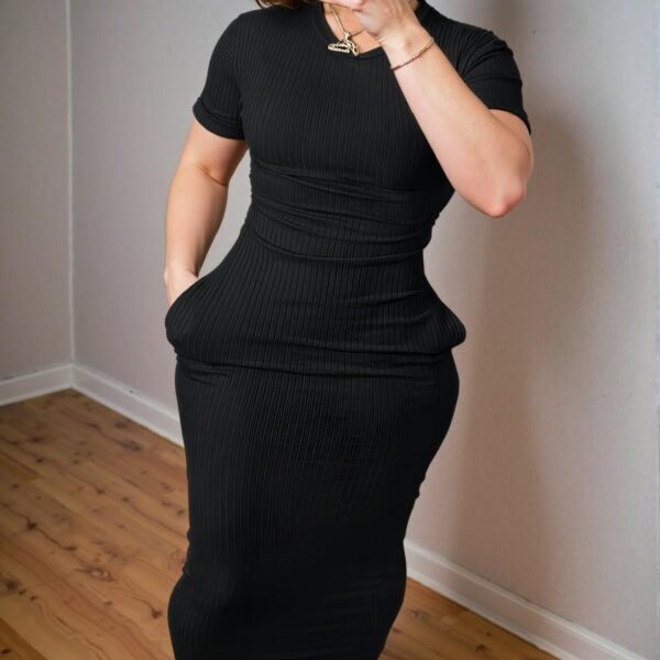Elegant Black Versatile Bodycon Dress for Spring and Summer - Chic, Classy and Trendy Fashion Style to Dress to Impress