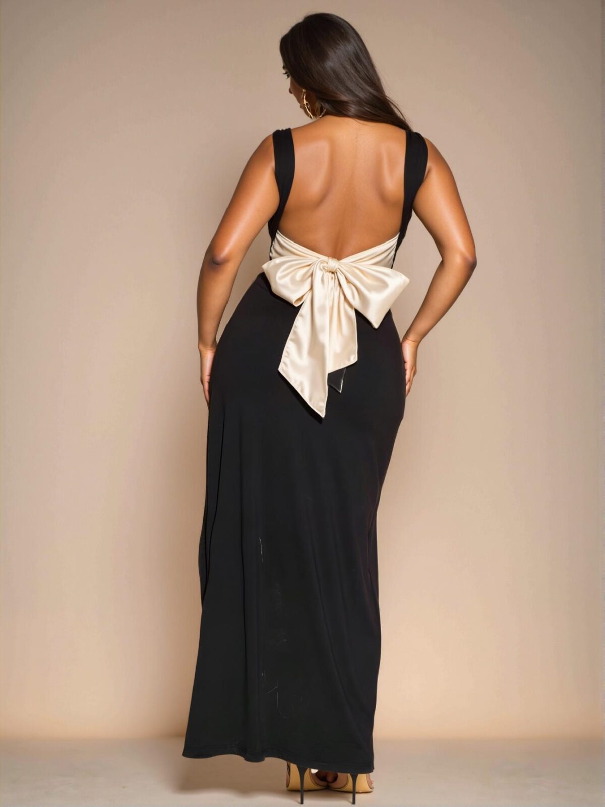 Elegant Black Bodycon Backless Crossed Strap Dress for Casual, Date Nights, Parties, and Graduations - Chic, Classy, and Trendy Fashion Style to Dress to Impress