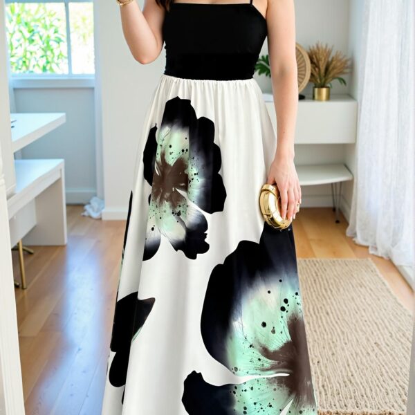 Elegant Multicolor Chic and Stylish Sleeveless Cami Dress Perfect for Spring and Summer - Chic, Classy and Trendy Fashion Style to Dress to Impress