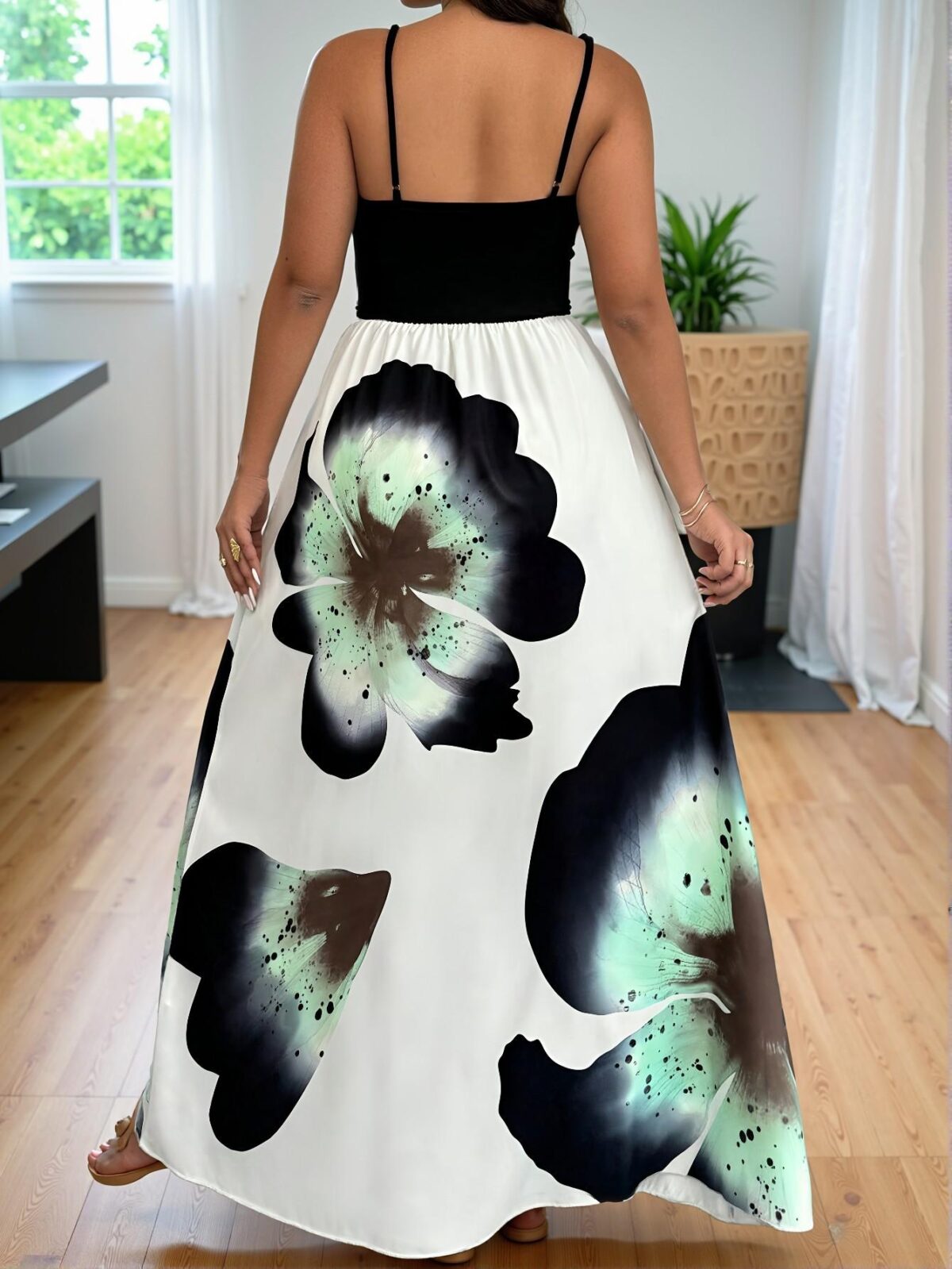 Elegant Multicolor Chic and Stylish Sleeveless Cami Dress Perfect for Spring and Summer - Chic, Classy and Trendy Fashion Style to Dress to Impress - Image 2