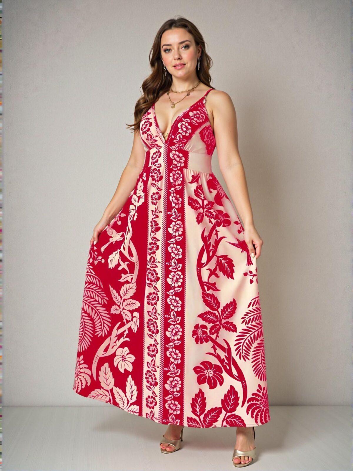 Elegant Multicolor Boho Cami Dress with Criss Cross Back for Spring and Summer - Chic, Classy and Trendy Fashion Style to Dress to Impress - Image 3