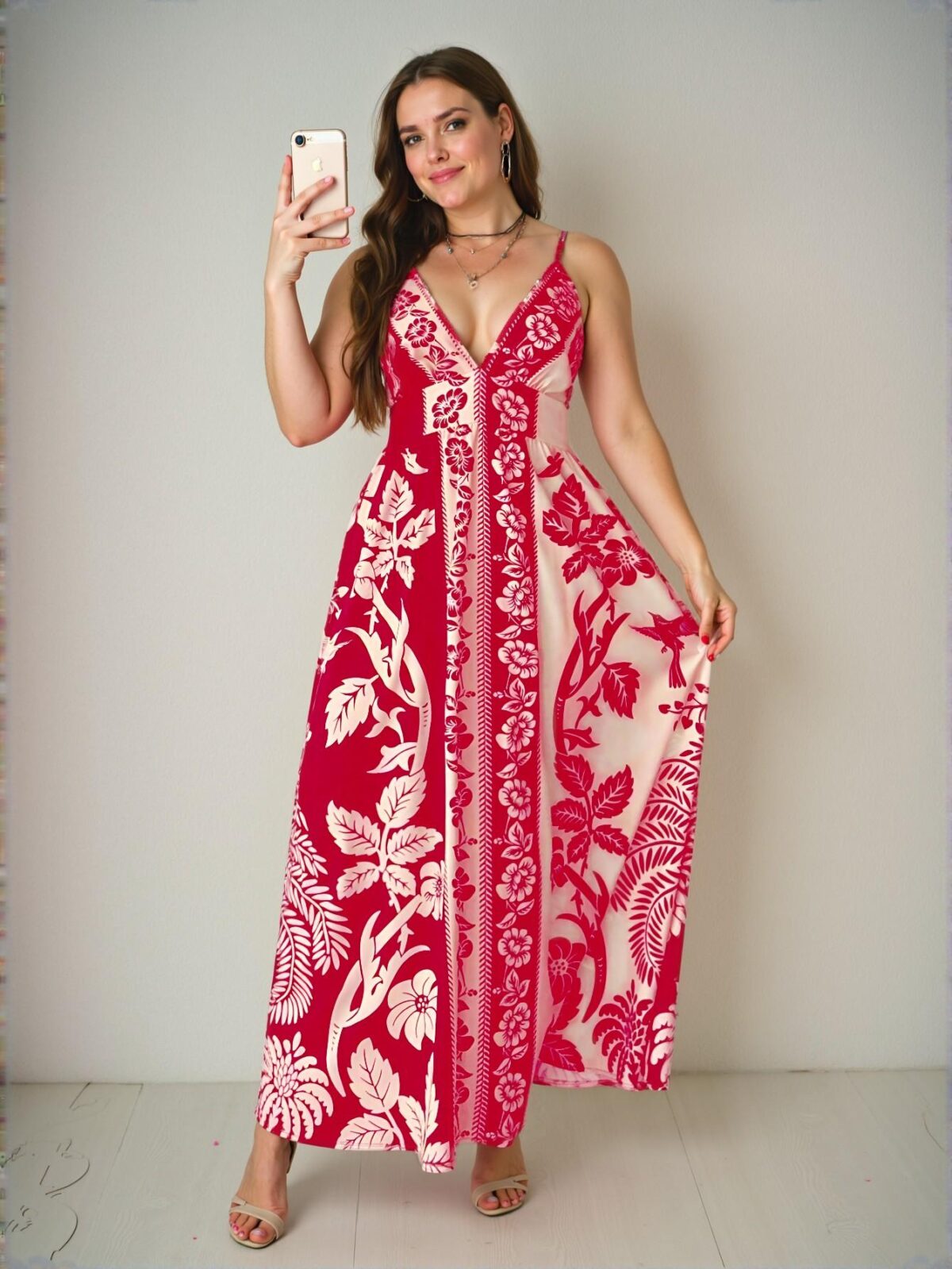 Elegant Multicolor Boho Cami Dress with Criss Cross Back for Spring and Summer - Chic, Classy and Trendy Fashion Style to Dress to Impress - Image 5