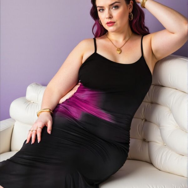 Elegant Hot Pink Romantic Mesh Maxi Slip Dress for Valentine's Day in Spring and Summer - Chic, Classy and Trendy Fashion Style to Dress to Impress