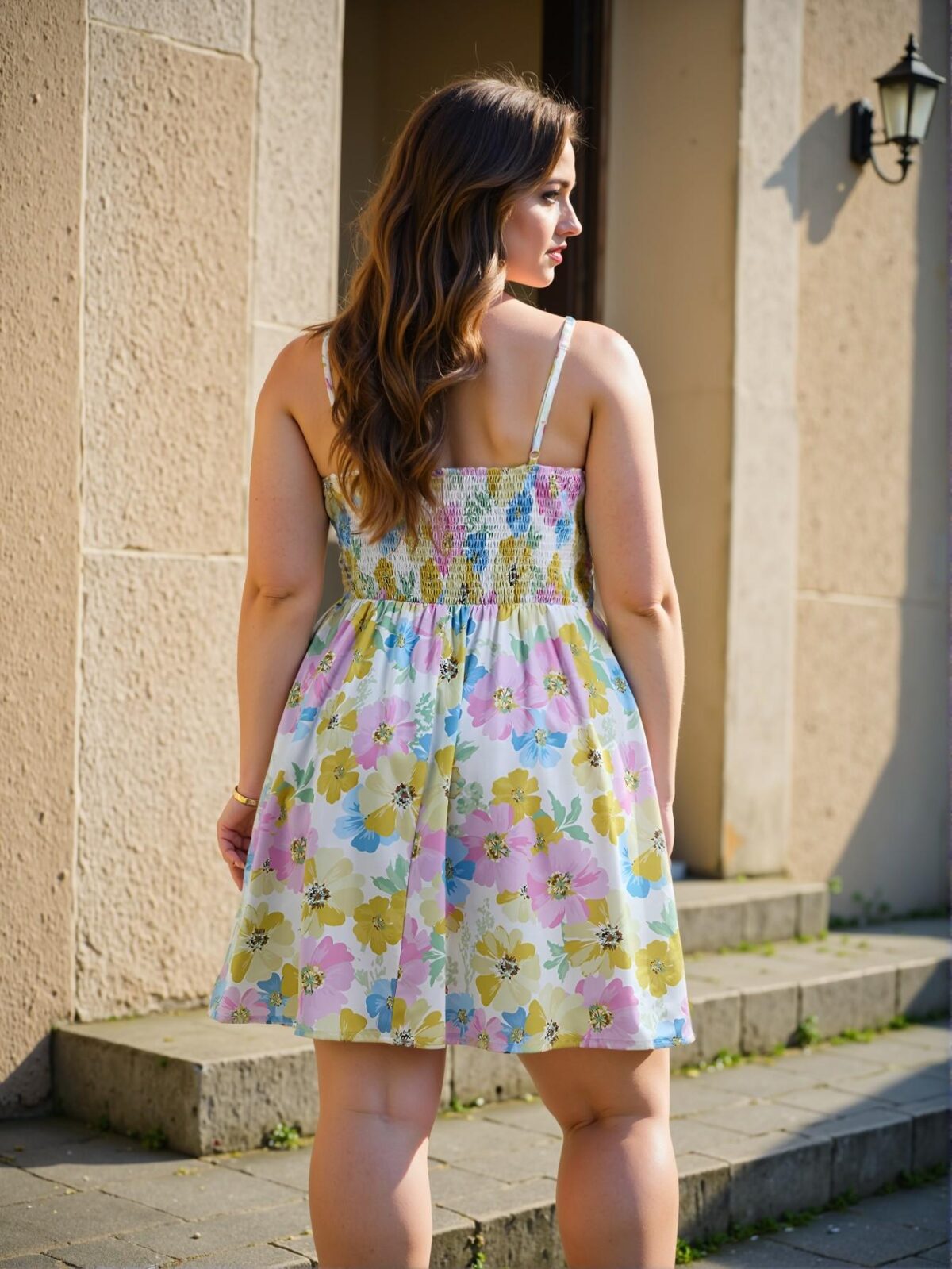Elegant Multicolor Romantic Floral Slip Dress for Women, Perfect for Date Nights and Summer Beach Outings, Charming Tea Party Style, Chic, Classy and Trendy Fashion to Dress to Impress - Image 2