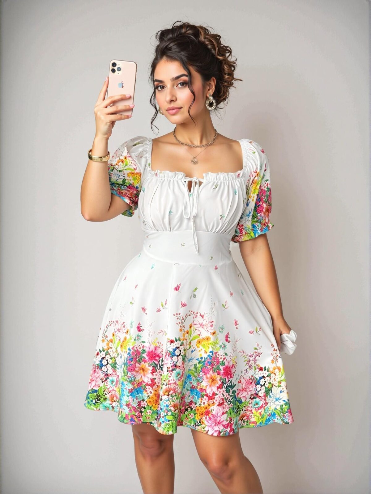 Elegant White Flowy Plus Size Casual Chinese Style Vacation Dress for Various Occasions Like Parties, Gatherings, and Holidays. Comfortable, Versatile, and Slimming for Spring/Summer. Chic, Classy and Trendy Fashion Style to Dress to Impress.