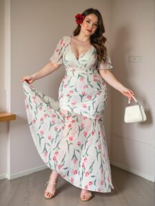 Elegant Multicolor Floral Fitted Waist Mini Dress with Side Slit for Spring and Summer - Chic, Classy, and Trendy Fashion Style to Dress to Impress