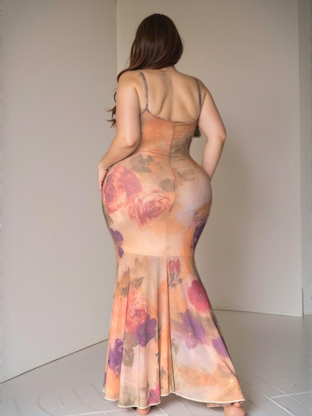 Elegant Multicolor Floral Cami Dress for Spring and Summer - Chic, Classy and Trendy Fashion Style to Dress to Impress - Image 2