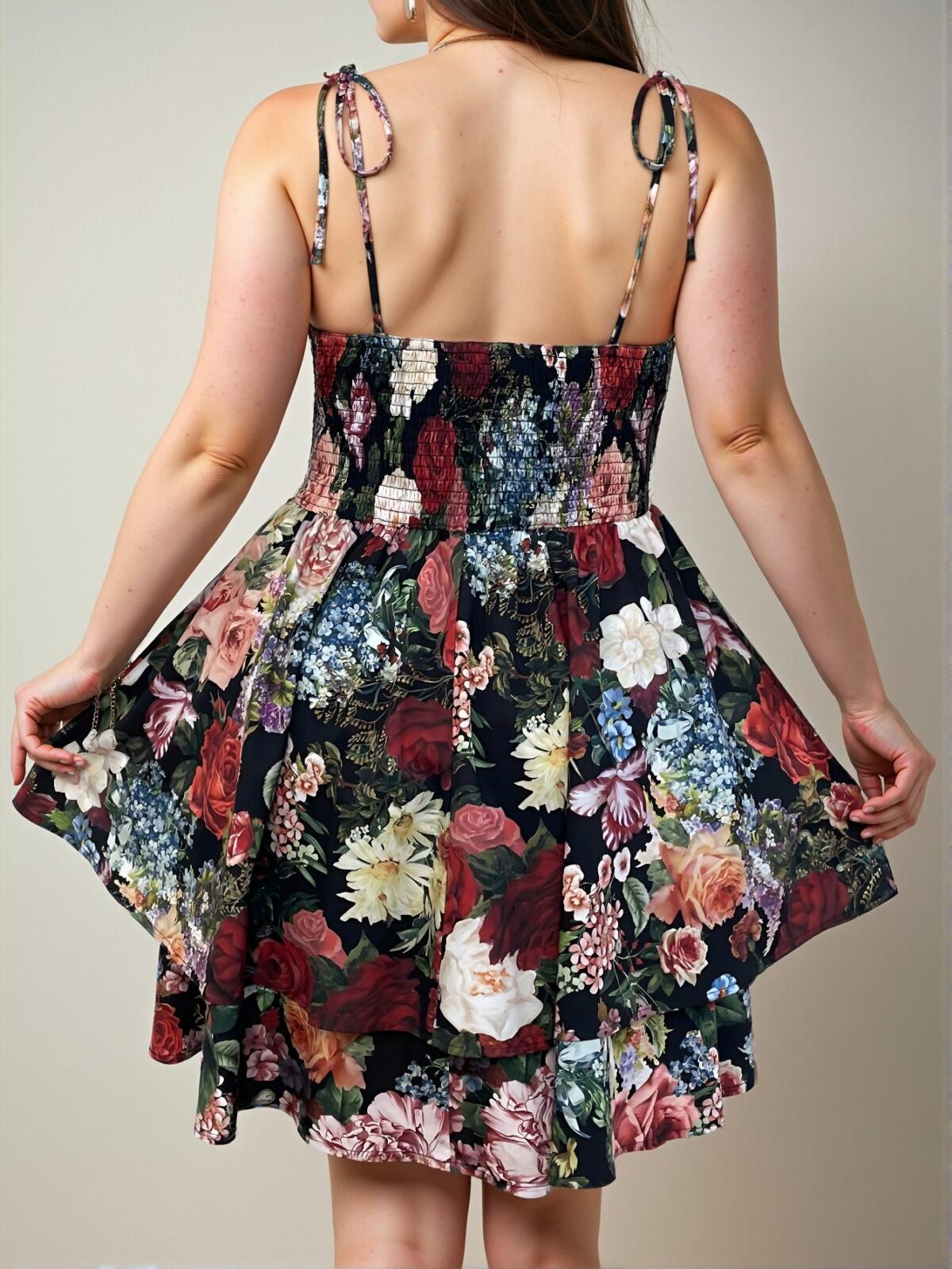 Elegant Multicolor Bohemian Floral Slip Dress for Spring and Summer - Chic, Classy, and Trendy Fashion Style to Dress to Impress - Image 2