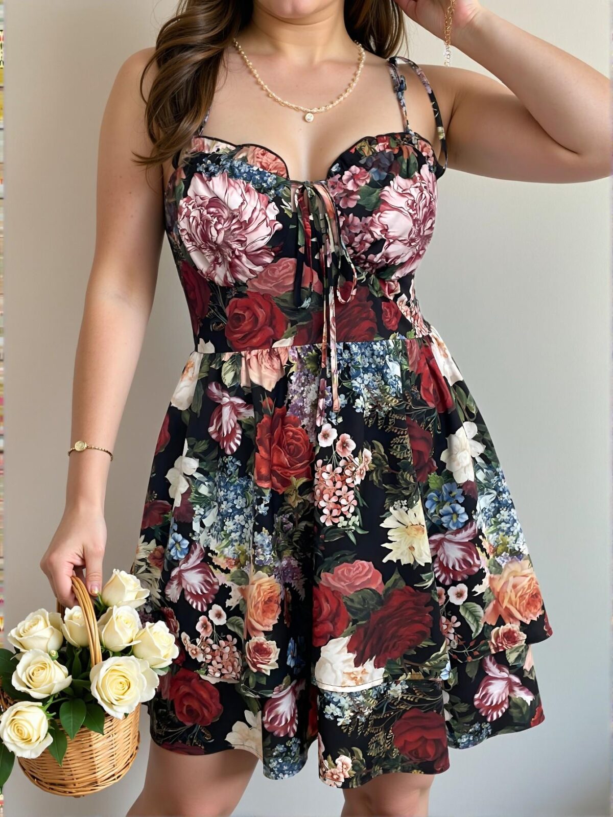 Elegant Multicolor Bohemian Floral Slip Dress for Spring and Summer - Chic, Classy, and Trendy Fashion Style to Dress to Impress - Image 4