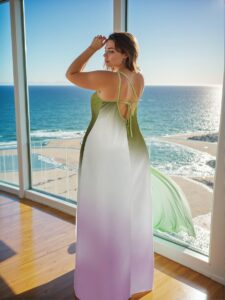 Elegant Multicolor Flared A-Line Maxi Dress for Chic Commutes, Vacations, and Romantic Dates - A Stylish Blend of Retro and Trendy Fashion to Dress to Impress