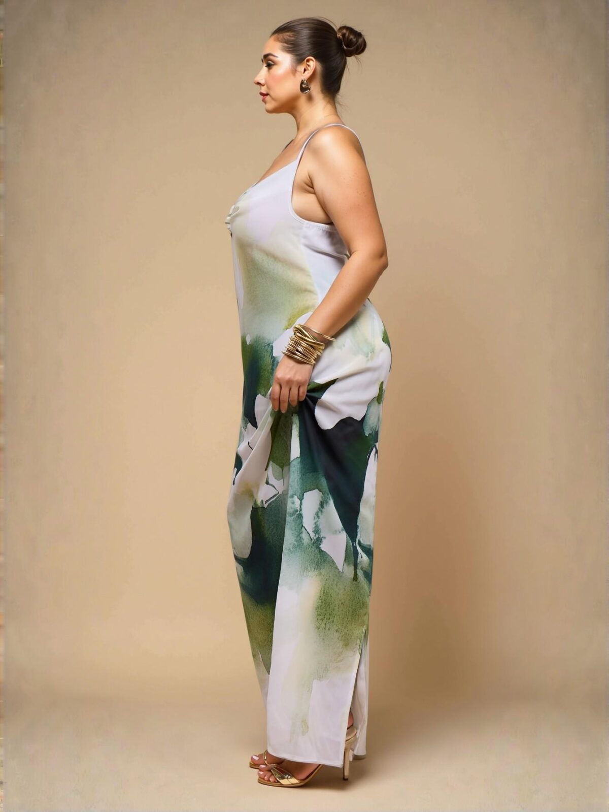 Elegant Multicolor Spaghetti Strap Floral Print Maxi Dress for Spring and Summer Vacations with a Sexy Backless Design – Chic, Classy and Trendy Fashion Style to Dress to Impress - Image 2